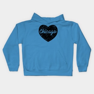 I Love Chicago - I Heart CHI TOWN (Cursive) Kids Hoodie